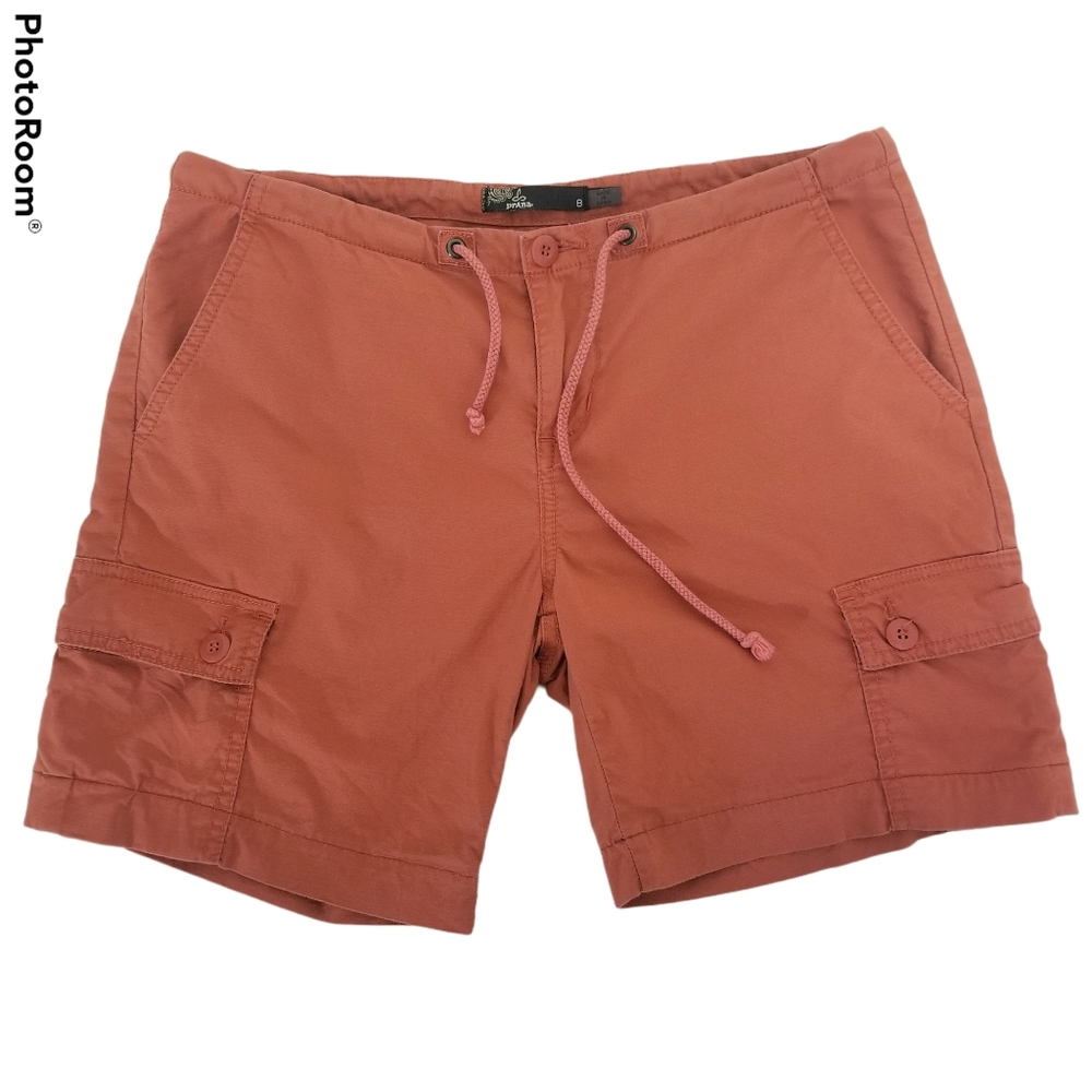 prAna relaxed cargo shorts faded Burnt orange
8